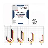 Крючок одинарный COBRA CA121 MIX #6