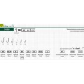 Крючок одинарный Maruto Osaka 7018 №14