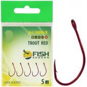 Крючок одинарный Fish Season TROUT RED-10096R #6