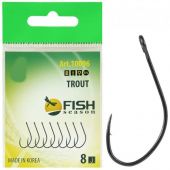 Крючок одинарный Fish Season TROUT -10096 #6