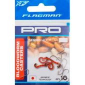 Крючок одинарный Flagman Bloodworm Caster Pro PRBC #18NI