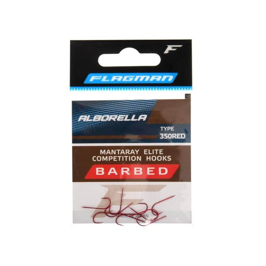 купить Крючок одинарный Flagman Mantaray Elite Alborella 350RED #10-0