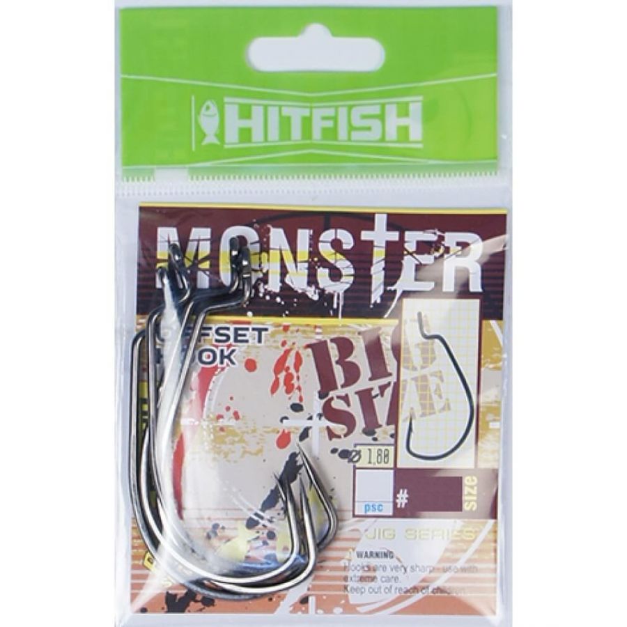 купить Крючок офсетный Hitfish MONSTER OFFSET #8/0, 2.00mm-0