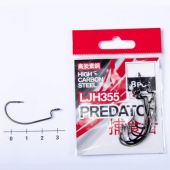 Крючок офсетный Lucky John PREDATOR LJH355-K010 #1/0