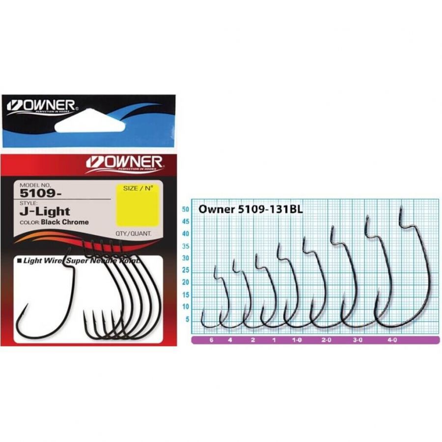 купить Офсетный крючок Owner черный 5109 06-0