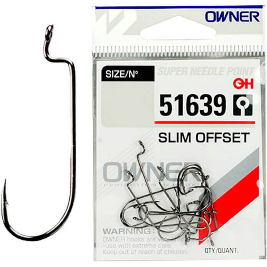 Крючок офсетный Owner 51639 Slim Offset #12-0