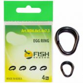 Кольца разжимные титановые Fish Season Egg Ring 0.6