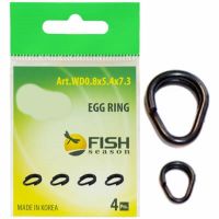 Кольца разжимные титановые Fish Season Egg Ring 0.9