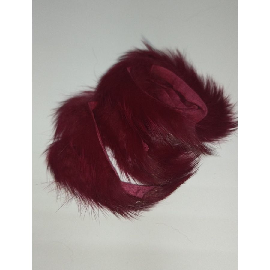 Мех SUPERFLY полоски Кролика Claret №RZD-20-0