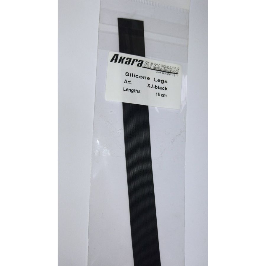 Материал для вязки мушек Akara FLY MATERIALS Silicone Legs #XJ-black 15 см-0