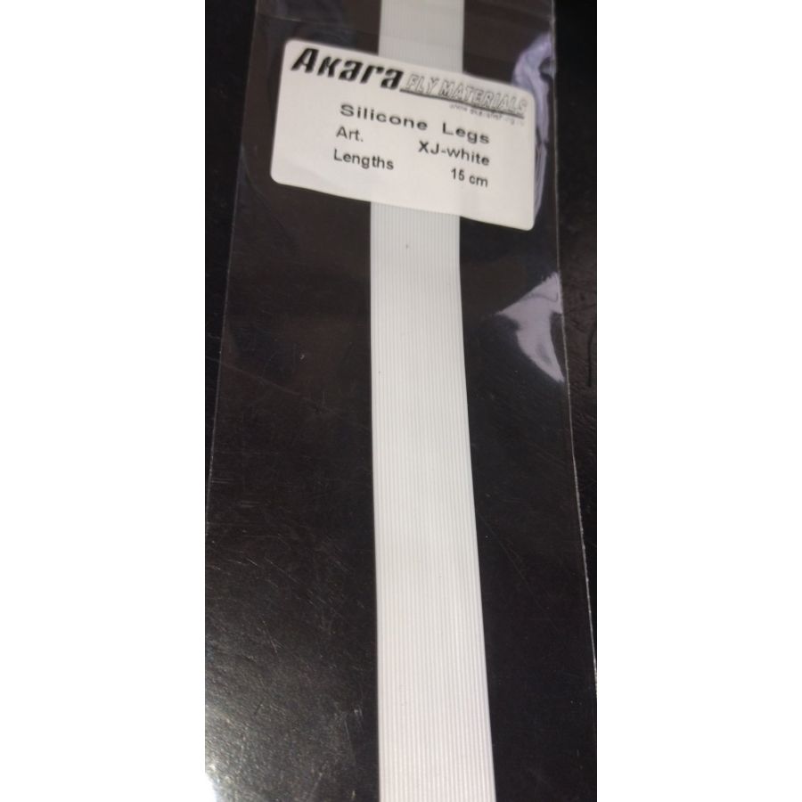 Материал для вязки мушек Akara FLY MATERIALS Silicone Legs #XJ-white 15 см-0