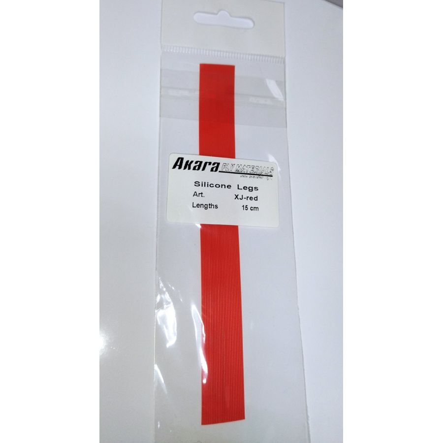 Материал для вязки мушек Akara FLY MATERIALS Silicone Legs #XJ-red 15см-0