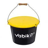Ведро для прикормки Vabik Pro Black 25 л + таз 8л + крышка