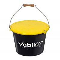 Ведро для прикормки Vabik Pro Black 25 л + таз 8л + крышка