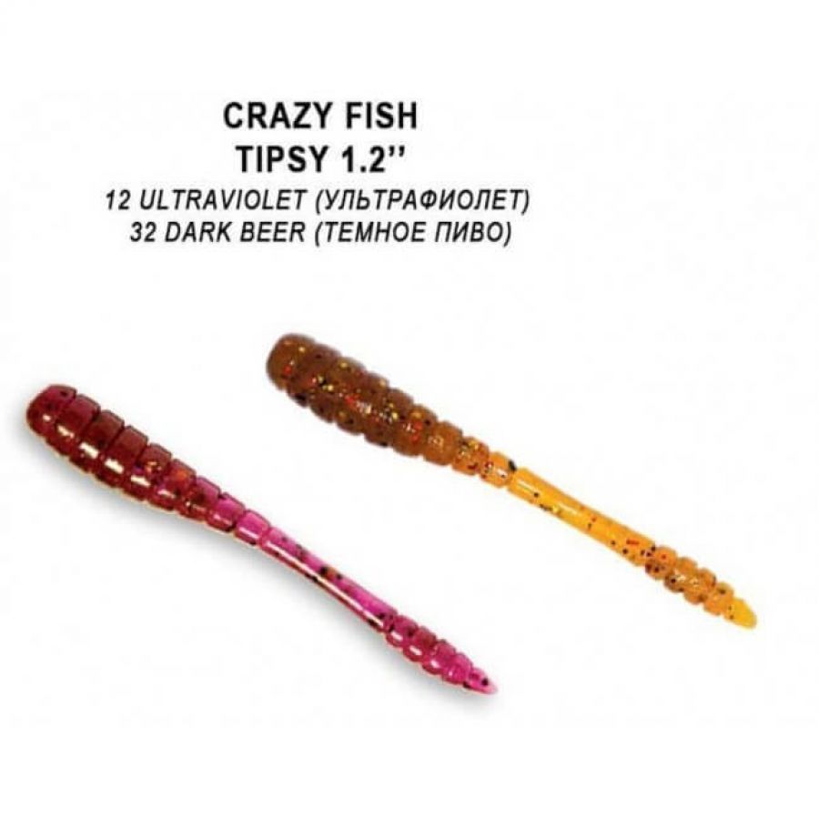 Силиконовая приманка Crazy Fish Tipsy 1,2-6