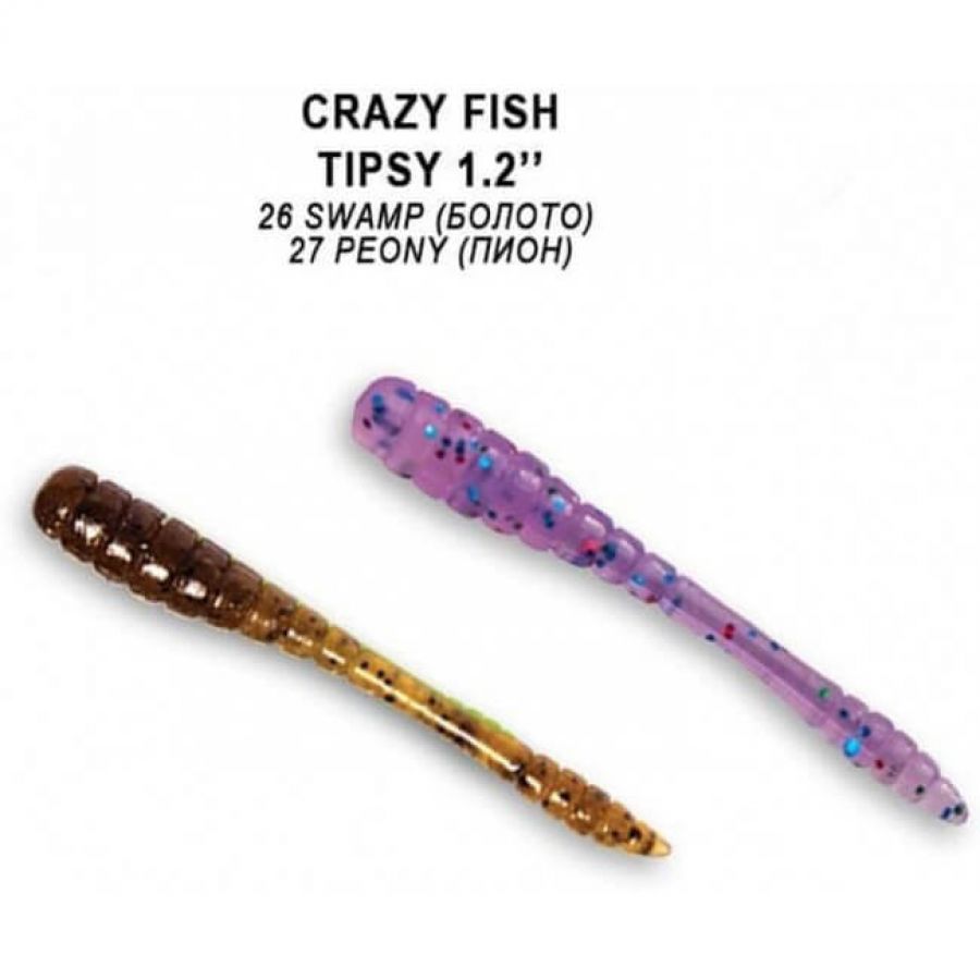 Силиконовая приманка Crazy Fish Tipsy 1,2-1