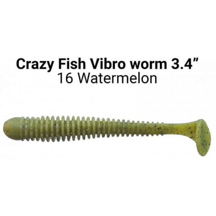 Силиконовая приманка Crazy Fish Vibro worm 3,4-4