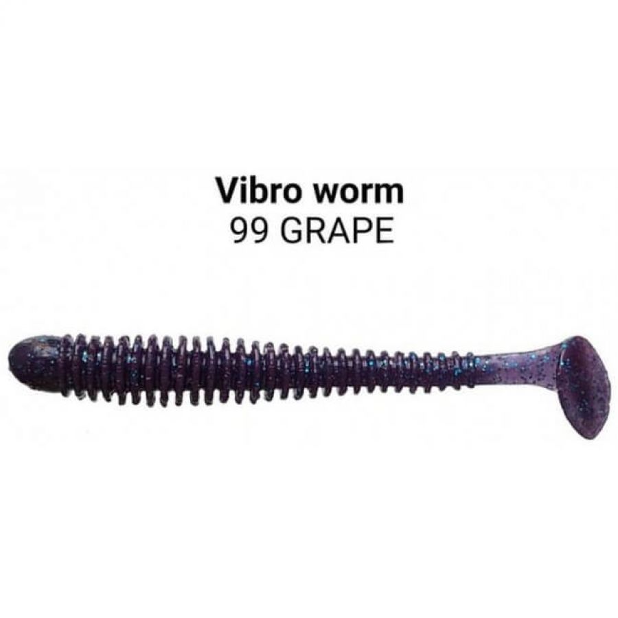 Силиконовая приманка Crazy Fish Vibro worm 3,4-0