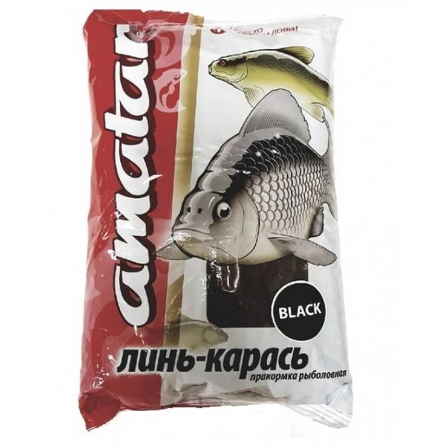 Прикормка Amatar линь-карась Black 750гр-0