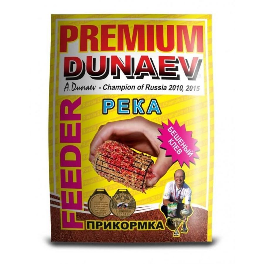 Прикормка DUNAEV-PREMIUM 1 кг Фидер Река Красная-0