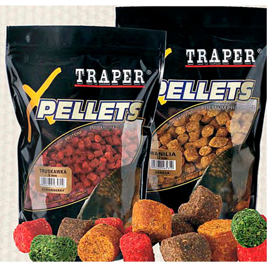 купить Прикормка Traper Method Feeder Pellets 2мм 500гр Клубника-0