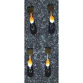 Мормышка DS Уралка 0,39 гр d-2,5 кубик золото, глаз оранж.