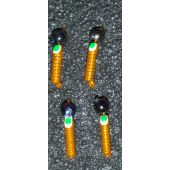 Мормышка DS Столбик 0,32 гр d-1,5 шарик бензин, оранжевая