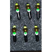 Мормышка DS Столбик 0,33 гр d-2,0 шарик золото, глаз зеленый