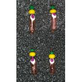 Мормышка DS Столбик 0,33 гр d-2,0 бронза, шарик желт., глаз фиолет