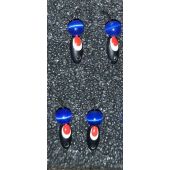 Мормышка DS Овсинка 0,25 гр d-2,5 шарик синий