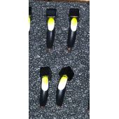 Мормышка DS Супер банан 0,38 гр d-2,2 черная, кубик черн., глаз желт