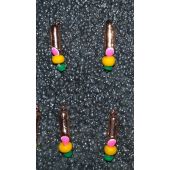 Мормышка DS Столбик 0,20 гр d-1,7 бронза, шарик оранж