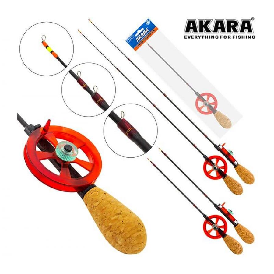 Удочка зимняя Akara Leader HFTC-3C-R (2-8гр)-0