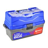 Ящик для снастей Tackle Box трехполочный(синий) Nisus