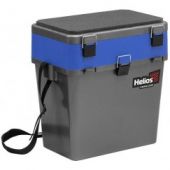 Ящик зимний Helios Fishbox Серый/синий без боковых ящиков 19л
