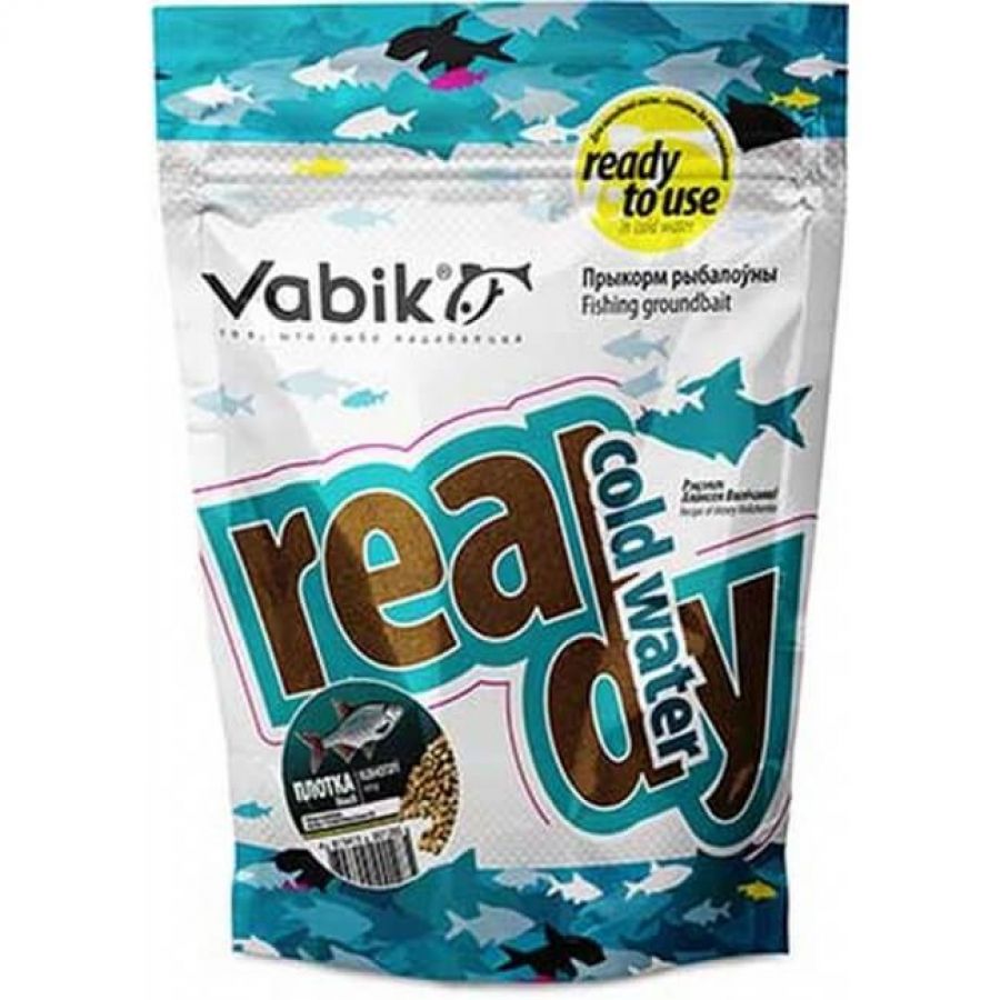 Прикормка рыболовная Vabik ready cold water Плотва конопля 750гр-0