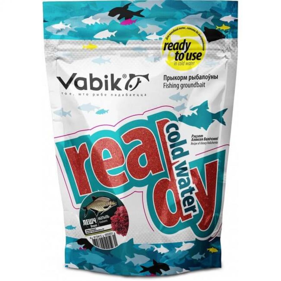 Прикормка рыболовная Vabik ready cold water Лещ мотыль 750гр-0