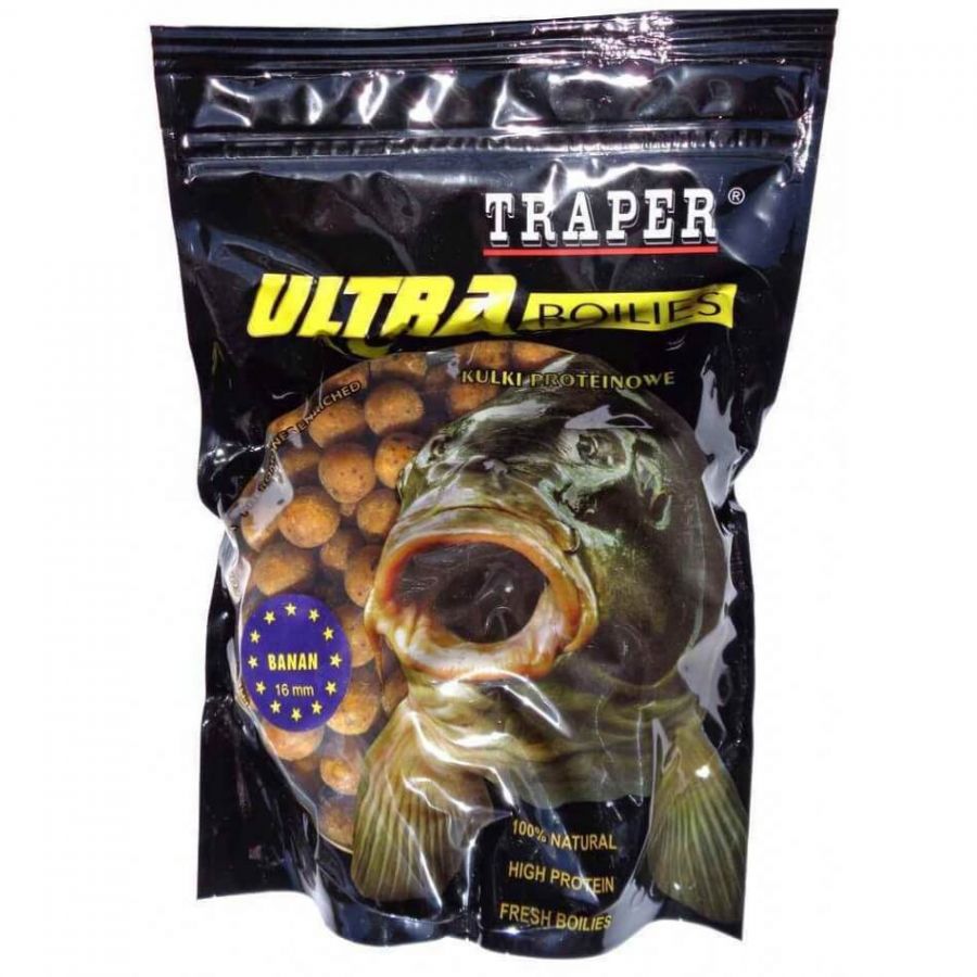 купить Бойлы Traper Ultra 1кг 16мм Banan-0