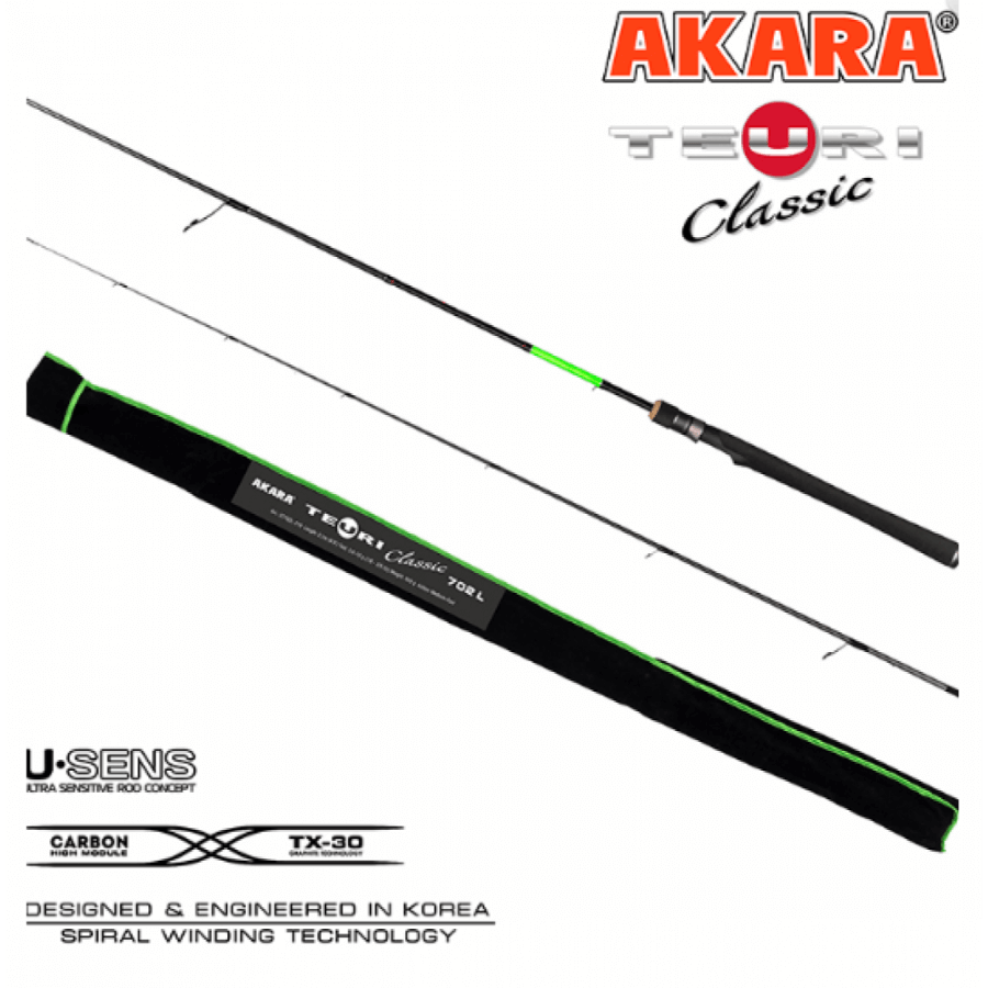 купить Спиннинг Akara Teuri Classic 2,44м 3,5-12гр-0