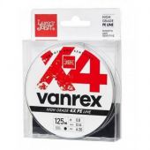 Плетенка Lucky John Vanrex X4 125м Оранжевая