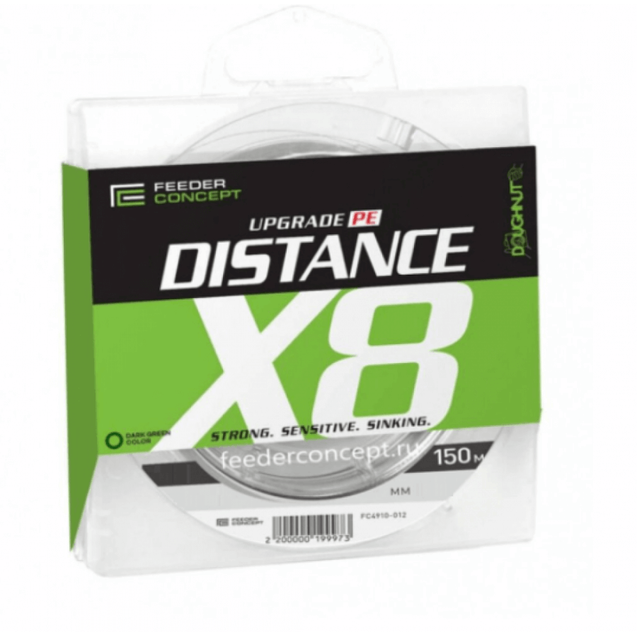 купить Плетёнка Feeder Concept Distance х8 150м Dark Green-6