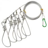 Кукан ВК без поплавка трос +карабин (5 куканов)