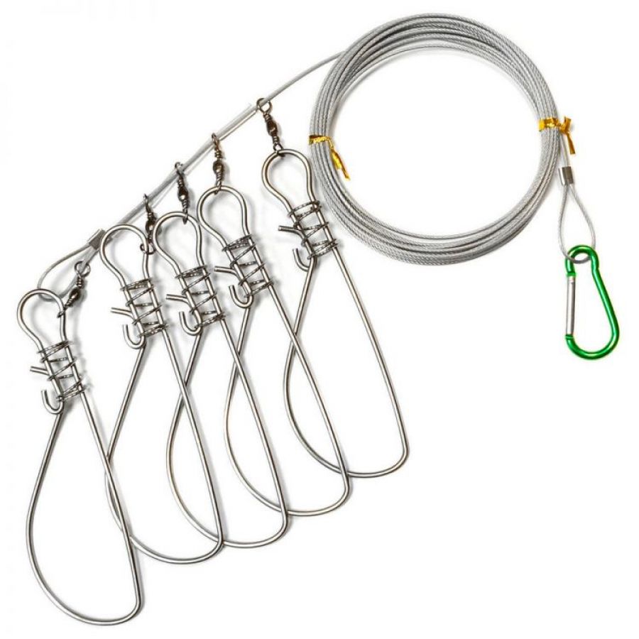 купить Кукан ВК без поплавка трос +карабин (5 куканов)-0