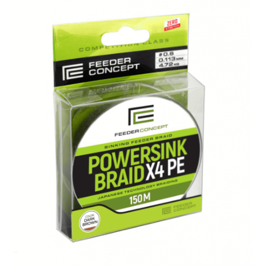 купить Плетёнка Feeder Concept POWERSINK 150м Dark Brown-0