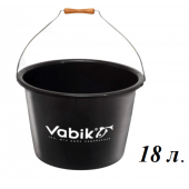 Ведро для прикормки + крышка VABIK PRO Black 18л