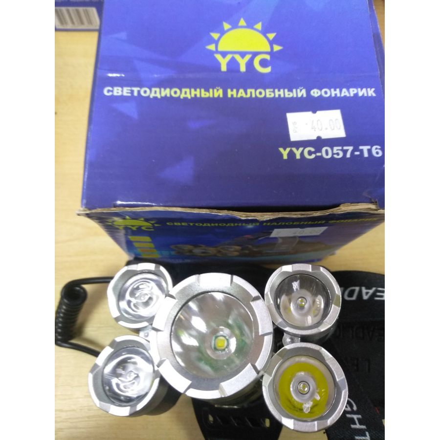 Фонарик светодиодный налобный YYC-057-T6-0
