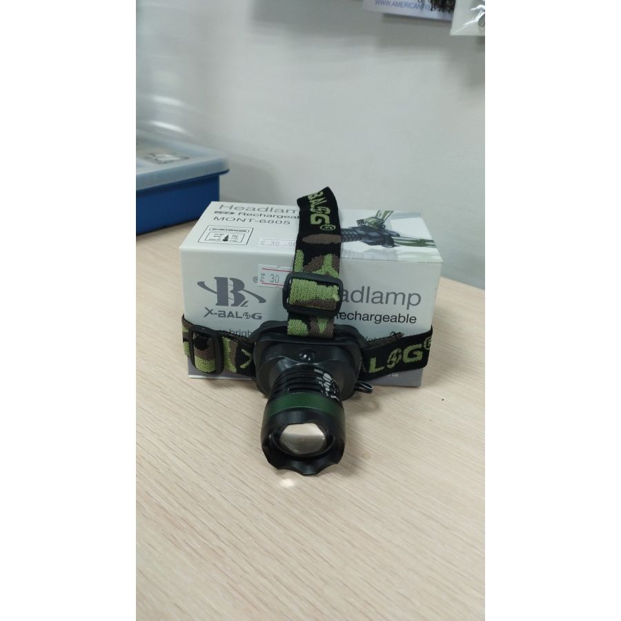 Фонарь налобный Headlamp MONT-6803-0