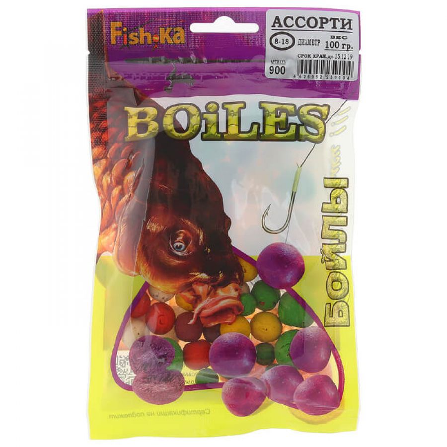 Бойлы Fishka (ассорти)100 гр-0