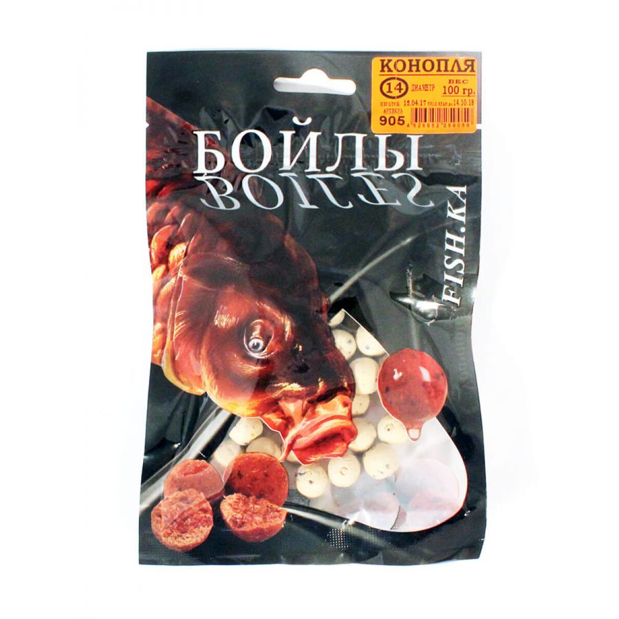 Бойлы Fishka (конопля)100 гр-0