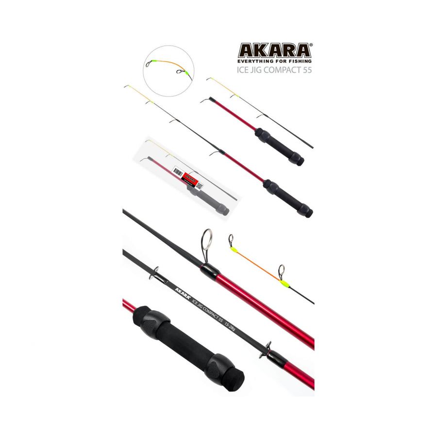 Удочка зимняя Akara Ice Jig Compact (15-28г) 55см-4